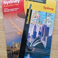 2 street maps of SYDNEY Australia