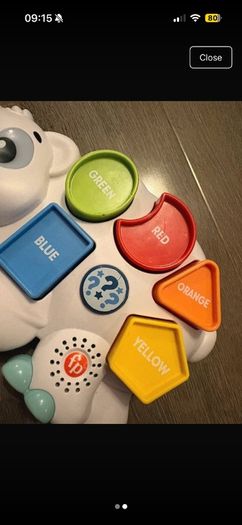 Fisher price polar bear shape sorter