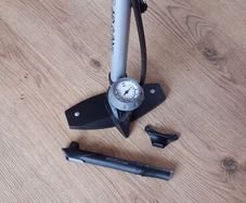 Air Supply Floor Pump with Pressure Gauge and Portable Mini Pump with Mount