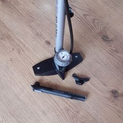 Air Supply Floor Pump with Pressure Gauge and Portable Mini Pump with Mount