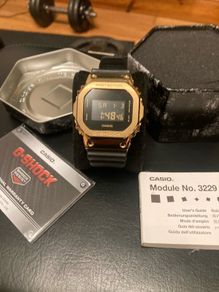 CASIO G SHOCK 5600 metal series gold