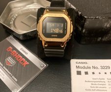 CASIO G SHOCK 5600 metal series gold
