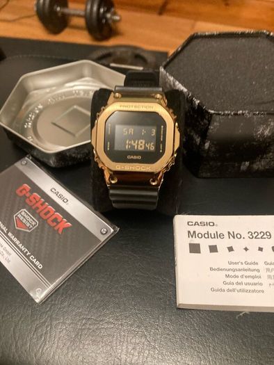 CASIO G SHOCK 5600 metal series gold