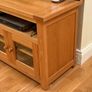 Oak Tv Unit With Storage Image 4