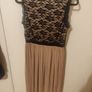 Boohoo Black and Nude Lace Dress Image 4