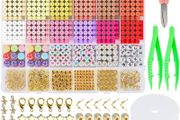 4100Pcs Clay Beads Bracelet Making Kits for Girls,Friendship Bracelet Making Kit,Jewellery Making Kit Clay Bead Sets for Kids &amp; Adults to Make Necklaces, Earrings and DIY Crafts Gift