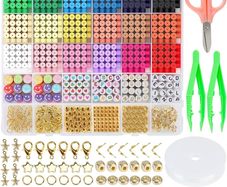 4100Pcs Clay Beads Bracelet Making Kits for Girls,Friendship Bracelet Making Kit,Jewellery Making Kit Clay Bead Sets for Kids & Adults to Make Necklaces, Earrings and DIY Crafts Gift