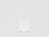 NEW White Two Drawer Lockable Mobile Pedestal
