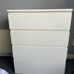 IKEA MALM Chest of Drawers - 4 drawers -White