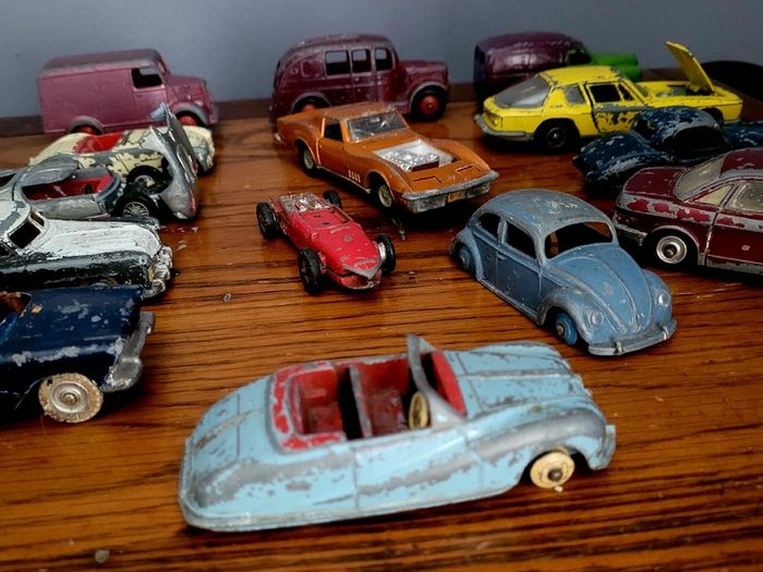 1950s collection of dinky cars