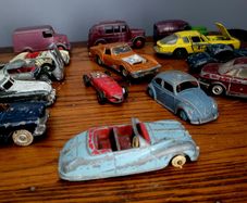 1950s collection of dinky cars