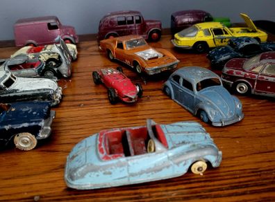 1950s collection of dinky cars