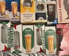 Birra Moretti Heineken Stella Bavaria Pint Glasses Beer