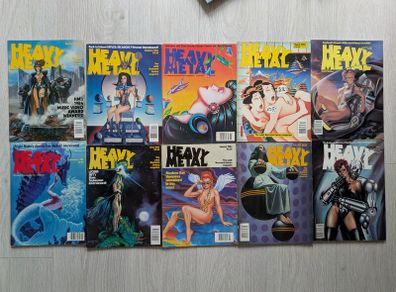 Collection of 10 Vintage Heavy Metal Magazines - 1982 -1991