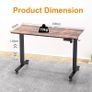 NEW SALE | Height Adjustable Electric Standing Desk - 100x60 cm Stand Up Table Desk Thick Splice Board, Smart Control Panel 3 Memory Heights, Anti-Collision System, Sit Stand Desk for Home Office Image 4