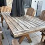 Solid Wood Garden Furniture - Table & 8 Chairs Image 3