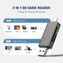 Adapter for SDHC/SDXC/MMC/Micro SD, Compatible with iPhone 16/15 Plus Pro Max, MacBook Pro/Air, Chromebook, Galaxy Image 3