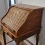 Vintage Oak Roll Top Writing Desk/ Ladies Bureau Image 4