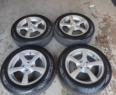 15 inch ally wheels 4x100 with tyres 1756515