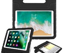 For Apple iPad 10.2" 2020 8th Gen Kids Case Shockproof Cover With Stand Black
