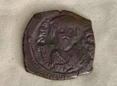 Byzantine Empire Emperor Phocas 602 AD Half Follis