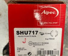 Kia picanto brake shoes with fitting kit