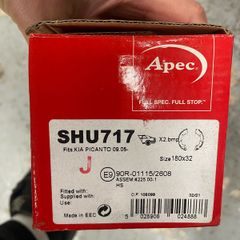 Kia picanto brake shoes with fitting kit