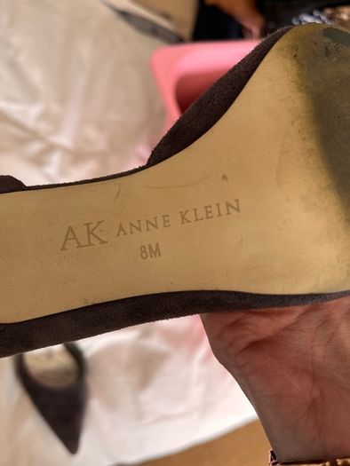 suede heels Anne Klein