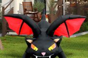 _Kalolary 6 Feet Halloween Inflatable Black Cat with Bat Wings Decoration Outdoor Built-in LEDs for Halloween Yard Garden Decorations Shopping Centre Party Decoration