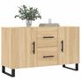 Sideboard Sonoma Oak 100x36x60 cm Engineered Wood Image 3