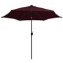 Parasol with LED Lights and Aluminium Pole 300 cm Bordeaux Red Image 3