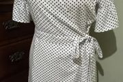 Karen Millen White Polka Dot Wrap Dress