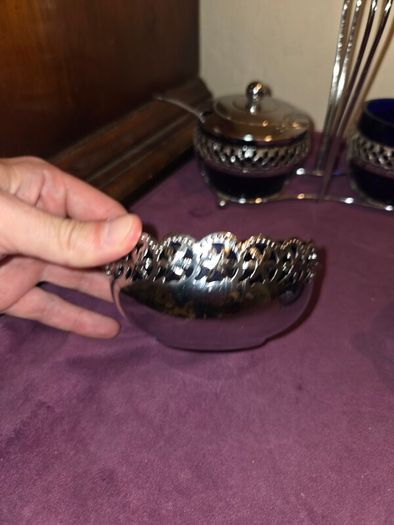 Vintage English made silver plated set