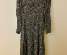 Massimo Dutti Leopard Print Fully Lined Midi Dress Size 12