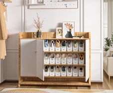 Shoe Slots Organizer for Closet, Shoe Storage Organiser Shoe Rack for Inside Wardrobe, Trainer Storage Shoe Storage Shoe Holder Space (12 Pack, White)