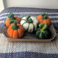 Handmade Woollen Mini Pumpkins