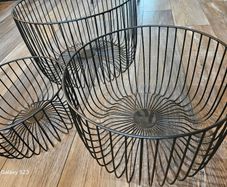 Wire storage baskets