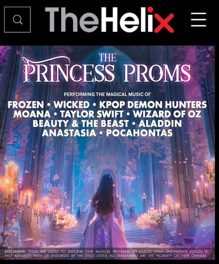 The Princess Proms tickets x3 @6pm