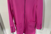 Fuscia pink zip coat