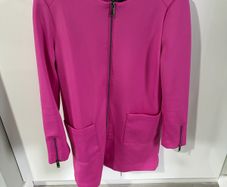 Fuscia pink zip coat