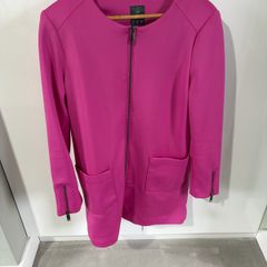 Fuscia pink zip coat