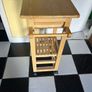 small  wooden trolley with 4 wheels for sale Image 2