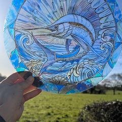 Marlin on Glass painting