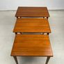 Exquisite Set of Mid Century Danish Nesting Tables by Kai Kristensen Image 6