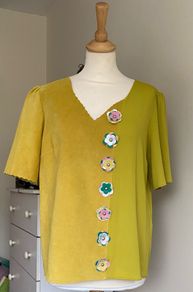 Emma Manley Suede Top Size Uk10
