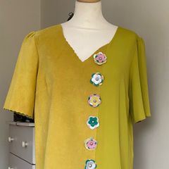 Emma Manley Suede Top Size Uk10