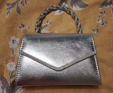 Twist Diamante Silver Bag Brand New Price Includes Postage Cost