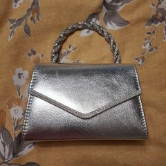 Twist Diamante Silver Bag Brand New Price Includes Postage Cost