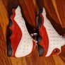 Air Jordan Retro 13 White Red Sneakers Image 9