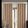 Belgravia Beige Blackout Ready Made Eyelet Curtains Image 2